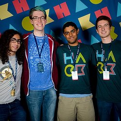 A picture of the Windows Share team, who won first place at HackMIT