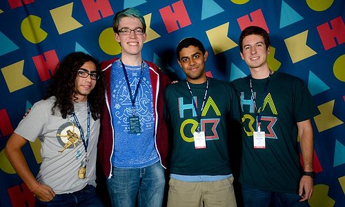 A picture of the Windows Share team, who won first place at HackMIT