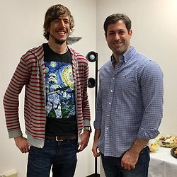 Jon and Tom at the CS department Sloan celebration