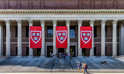 A photo of the Harvard campus