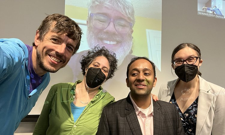 A selfie with Jn, Jen, Venkatesh, Amy, and Shaun