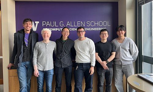 A picture of Jon, Yotam, Jared, Daniel, Xia, and Jae (missing: Chu, Arnavi, and Mikey)