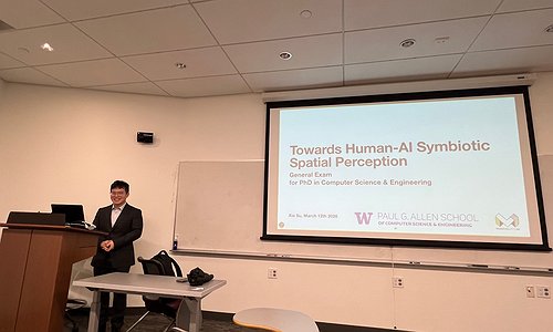 Xia Su giving his Generals Exam talk