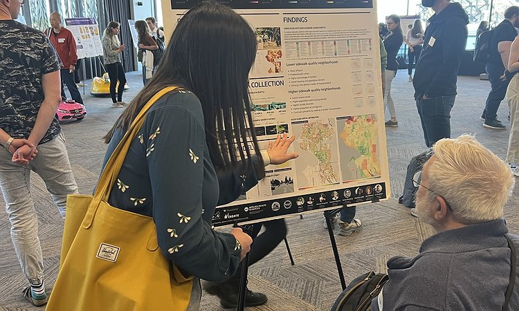 Chu Li presenting our sidewalk equity work