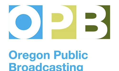 Oregon Public Broadcasting logo with OPB in big block letters