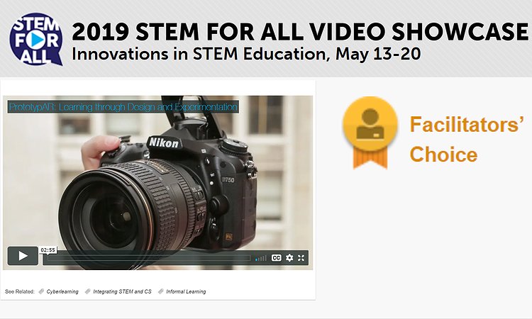 A picture of the NSF Video Showcase award