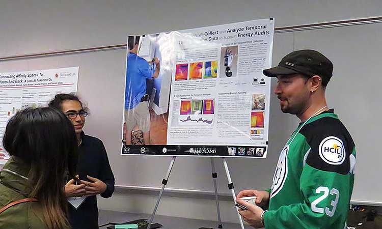 Presenting Temporal Thermography Work at HCIL Symposium