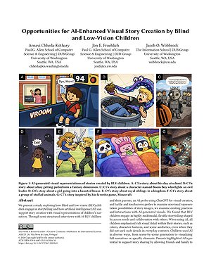 Thumbnail for: Opportunities for AI-Enhanced Visual Story Creation by Blind and Low-Vision Children