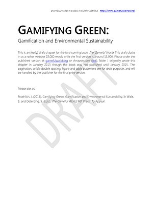 Thumbnail for: Gamifying Green: Gamification and Environmental Sustainability