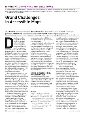 Thumbnail for: Grand challenges in accessible maps