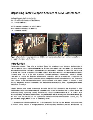 Thumbnail for: Organizing Family Support Services at ACM Conferences