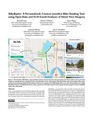 Thumbnail for: BikeButler: A Personalized, Context-sensitive Bike Routing Tool using Open Data and VLM-based Analyses of Street View Imagery