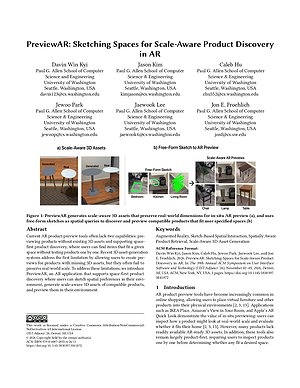 Thumbnail for: PreviewAR: Sketching Spaces for Scale-Aware Product Discovery in AR
