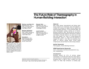 Thumbnail for: The Future Role of Thermography in Human-Building Interaction