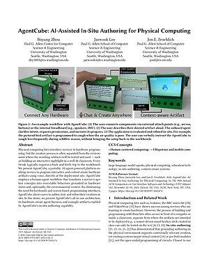Thumbnail for: AgentCube: AI-Assisted In-Situ Authoring for Physical Computing