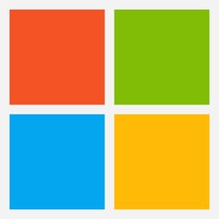 The Microsoft square logo with a 2x2 grid of colorful squares: red, green, blue, yellow representing a window pane