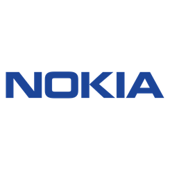 The word NOKIA in all caps and blue block letters