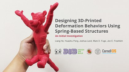 Slide preview for: Designing 3D-Printed Deformation Behaviors Using Spring-Based Structures: An Initial Investigation