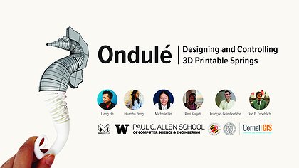 Slide preview for: Ondulé: Designing and Controlling  3D Printable Springs