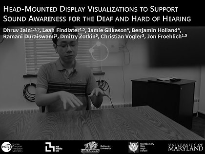 Slide preview for: Head-Mounted Display Visualizations to Support Sound Awareness for Deaf and Hard of Hearing Users