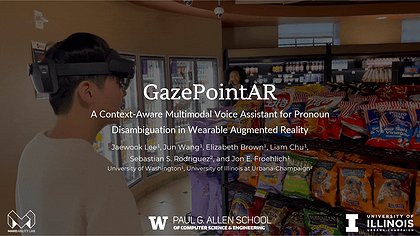 Slide preview for: GazePointAR: A Context-Aware Multimodal Voice Assistant for Pronoun Disambiguation in Wearable Augmented Reality