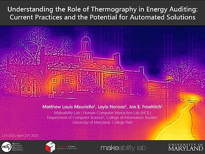 Slide preview for: Understanding the Role of Thermography in Energy Auditing: Current Practices and the Potential for Automated Solutions