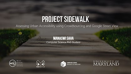 Slide preview for: Project Sidewalk: Assessing Urban Accessibility using Crowdsourcing and Google Street View