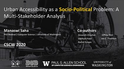 Slide preview for: Urban Accessibility as a Socio-Political Problem: A Multi-Stakeholder Analysis