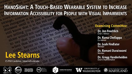 Slide preview for: HandSight: A Touch-Based Wearable System to Increase Information Accessibility for People with Visual Impairments