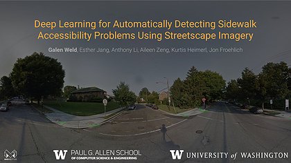 Slide preview for: Deep Learning for Automatically Detecting Sidewalk Accessibility Problems Using Streetscape Imagery