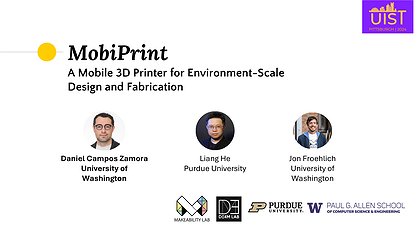 Slide preview for: MobiPrint: A Mobile 3D Printer for Environment-Scale Design and Fabrication