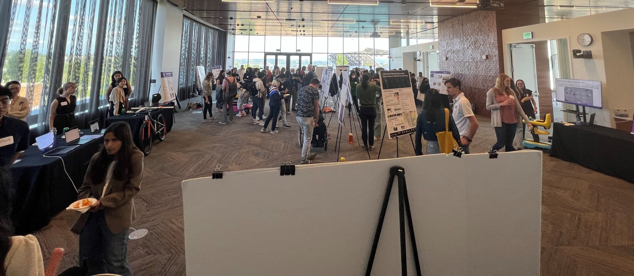 A picture of the poster fair at the research showcase
